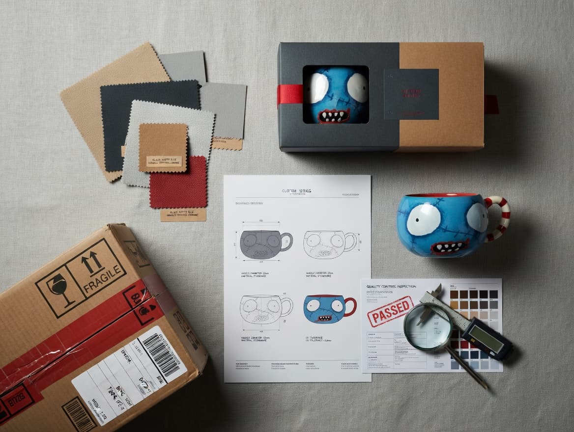 Bocetos, materiales y desarrollo de una taza personalizada